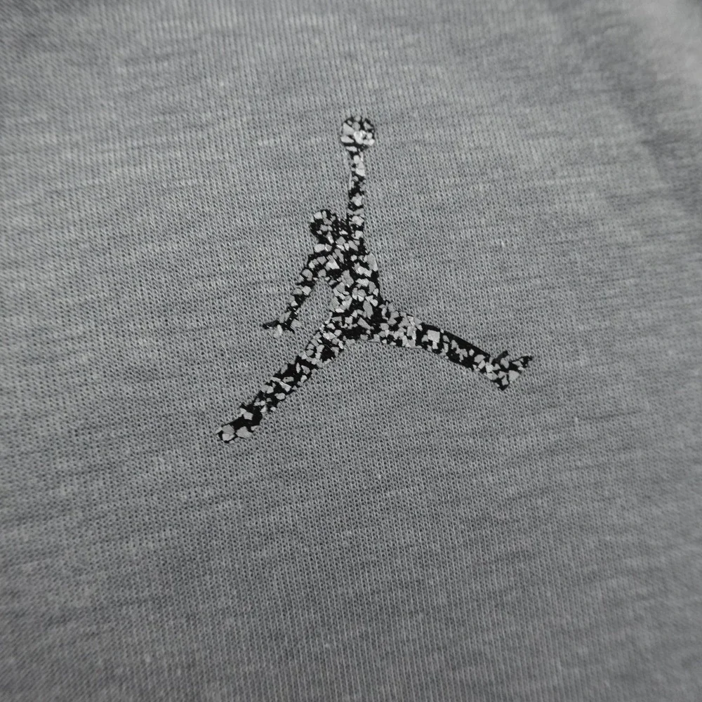 Jordan Hoodie Mens S Gray Dri FIT Full Zip Sweatshirt Jacket Nike Jumpman Air‎